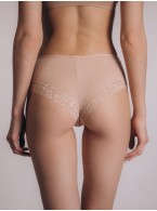 Женские бежевые трусы-слипы с кружевом 5058LUF Женские бежевые трусы-слипы с кружевом 5058LUF
