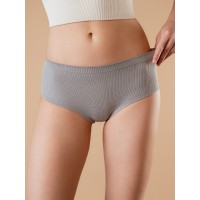 Женские серые трусы-слипы Indefini 4228WUV