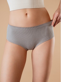 Женские серые трусы-слипы Indefini 4228WUV