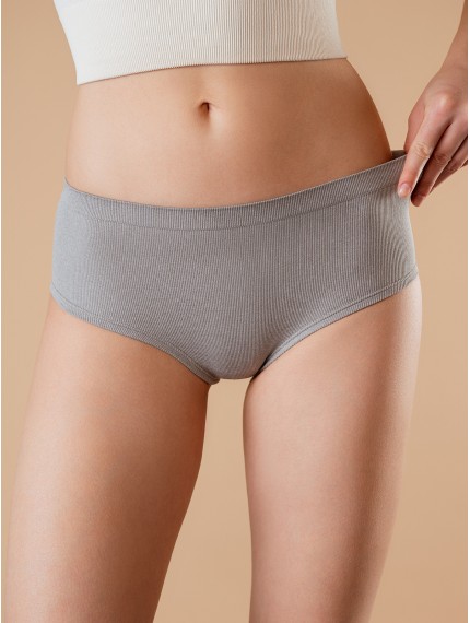 Женские серые трусы-слипы Indefini 4228WUV