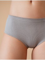 Женские серые трусы-слипы Indefini 4228WUV