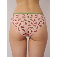 Женские трусы слипы Indefini с арбузами 3342LUB