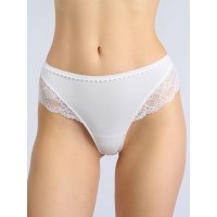 Белые кружевные стринги Indefini 1204LDS