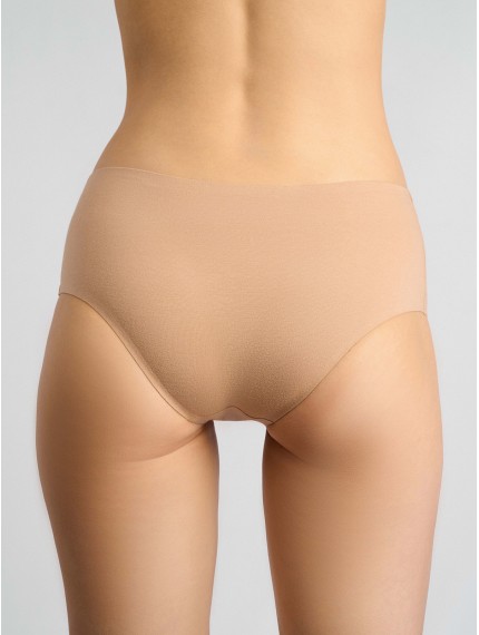 Женские бесшовные трусы Бразильяна бежевые 5058WUV