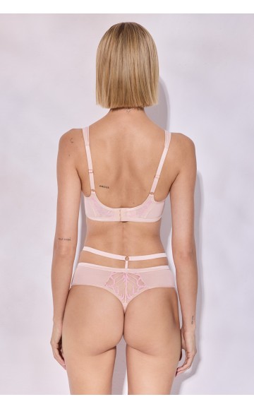 Трусы-стринги Alles Glossy Iris Stringi Beige/Pink