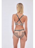 Трусы-бразилиана Alles Splendore Braziliany Beige-Green