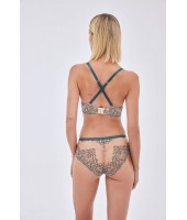 Трусы-бразилиана Alles Splendore Braziliany Beige-Green