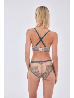 Трусы-бразилиана Alles Splendore Braziliany Beige-Green