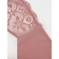 Женские кружевные стринги лиловые Indefini 1262LDS