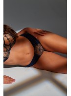 Трусы-бразилиана Bella Misteria Subtle Temptation Brazilian Navy blue