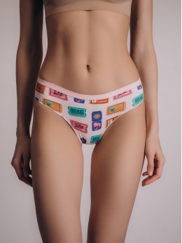 Женские трусы Indefini с принтом 3114LUF