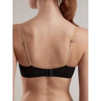 Бюстгальтер Conte Satin 6175 Карамель с черным