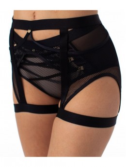 Пояс для чулок Coquette Revue Mesh 66101 Черный