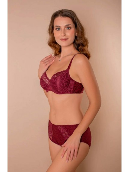 Бюстгальтер Lady Lux 436-78 Бургундское вино