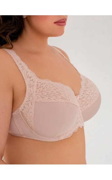 Бюстгальтер Lady Lux 320-360 Серебристый пион
