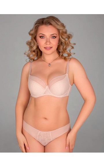 Бюстгальтер Lady Lux 430-42 Серебристый пион