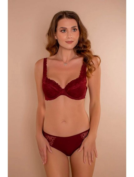 Бюстгальтер Lady Lux 961-78 Бургундское вино