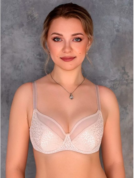 Бюстгальтер Lady Lux 430-67 Серебристый пион (распродажа)