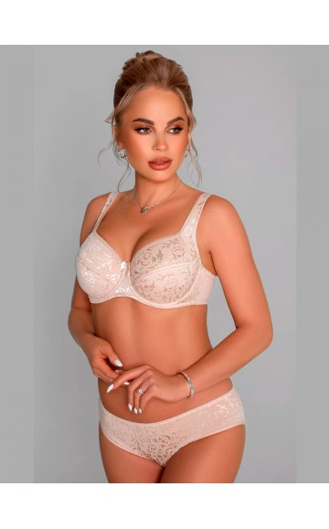 Бюстгальтер Lady Lux 796 Серебристый пион
