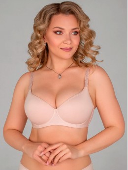 Бюстгальтер Lady Lux 505 Серебристый пион