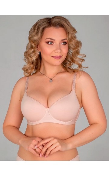 Бюстгальтер Lady Lux 505 Серебристый пион