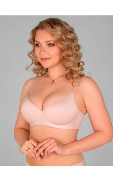 Бюстгальтер Lady Lux 505 Серебристый пион
