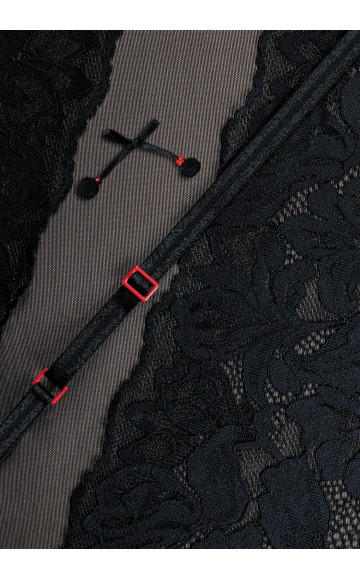 Трусы бразилиана Marc Andre Madame Noir W24-0196-W2-BZO-LZ