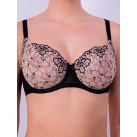 Бюстгальтер Milavitsa 127520 Черный с нюдом