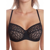 Бюстгальтер Aveline 666180 Черный с нюдом