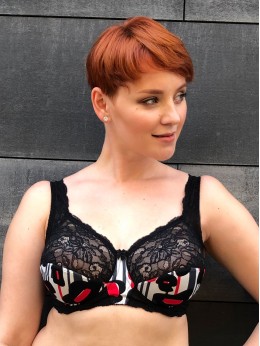 Бюстгальтер Valmira 1112 MARTA Черный мак (sale)