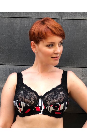 Бюстгальтер Valmira 1112 MARTA Черный мак (sale)