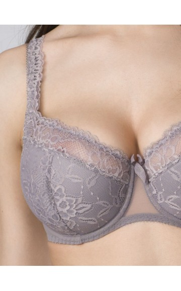 Бюстгальтер Sermija Balconette 37 Серый жемчуг (распродажа)