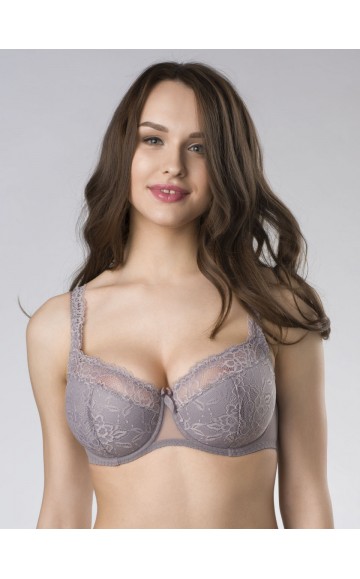 Бюстгальтер Sermija Balconette 37 Серый жемчуг (распродажа)