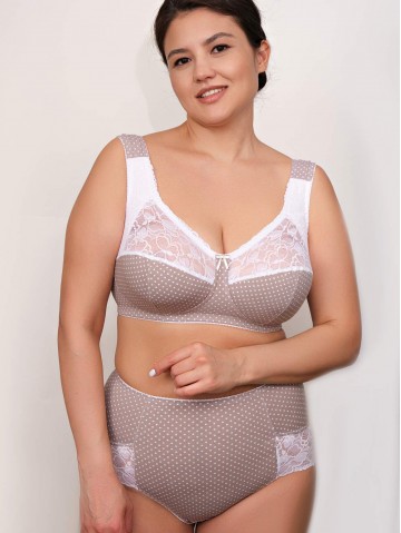 Бюстгальтер Valmira 1101 ROSE Кофейный в горошек (sale)