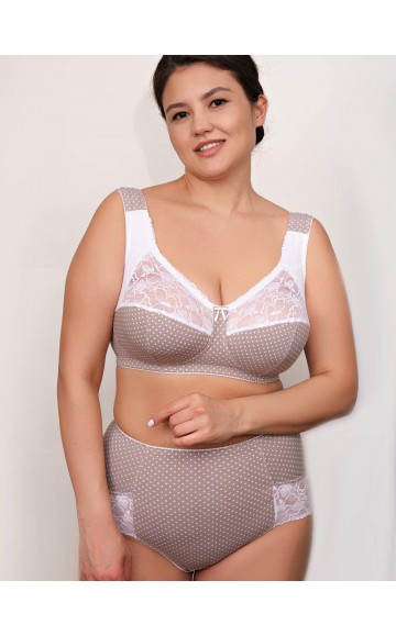 Бюстгальтер Valmira 1101 ROSE Кофейный в горошек (sale)