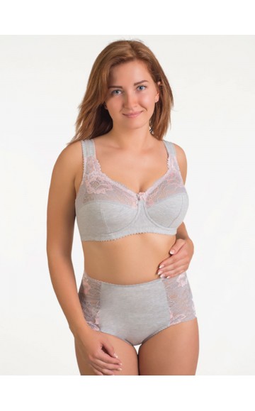 Бюстгальтер Valmira 1101 ROSE Серый с лотосом