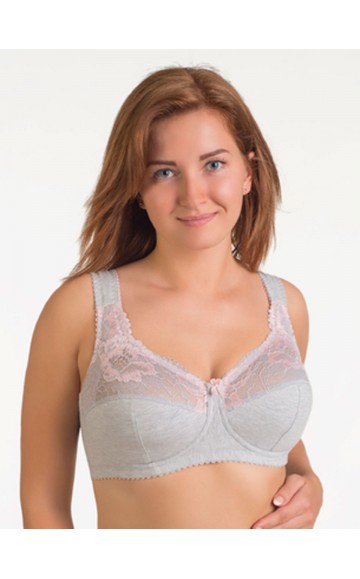 Бюстгальтер Valmira 1101 ROSE Серый с лотосом