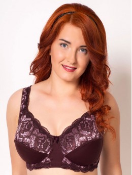 Бюстгальтер Valmira 1113 LAUREN Вино с миндалём (sale)