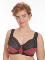 Бюстгальтер Valmira 1113 LAUREN Гранатовый в крапинку (sale)