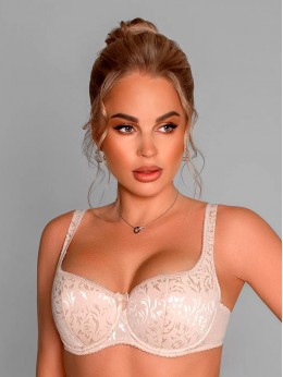 Бюстгальтер Lady Lux 692-20 Серебристый пион (распродажа)