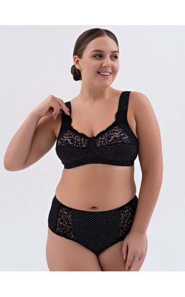 Бюстгальтер Valmira 1101 ROSE Чёрный в крапинку (sale)