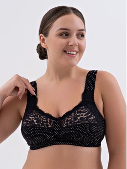 Бюстгальтер Valmira 1101 ROSE Чёрный в крапинку (sale)