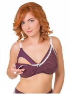 Бюстгальтер Valmira 1123 AELITA Вино в крапинку