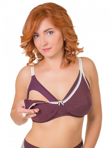 Бюстгальтер Valmira 1123 AELITA Вино в крапинку