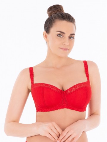 Бюстгальтер Sermija Balconette 123 Красный
