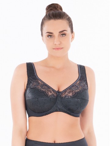 Бюстгальтер Sermija Soft 151 Тёмный графит