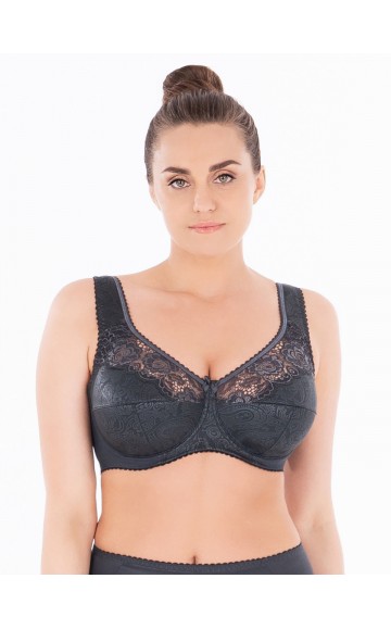 Бюстгальтер Sermija Soft 151 Тёмный графит