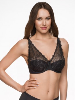 Бюстгальтер Sermija Bralette 175 Черный жемчуг