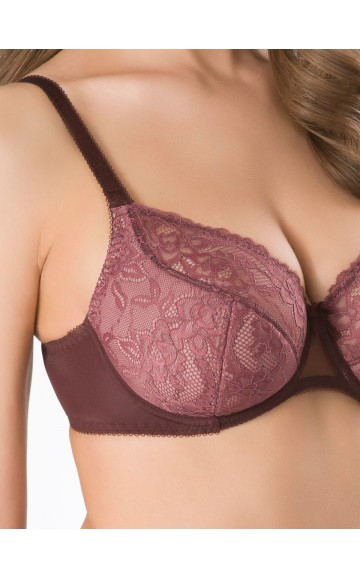 Бюстгальтер Sermija Semi-Soft 38 Махагон