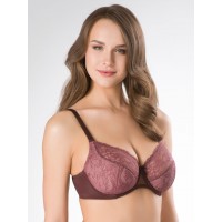 Бюстгальтер Sermija Semi-Soft 38 Махагон